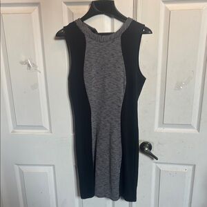 Divided Monochrome Mini Dress